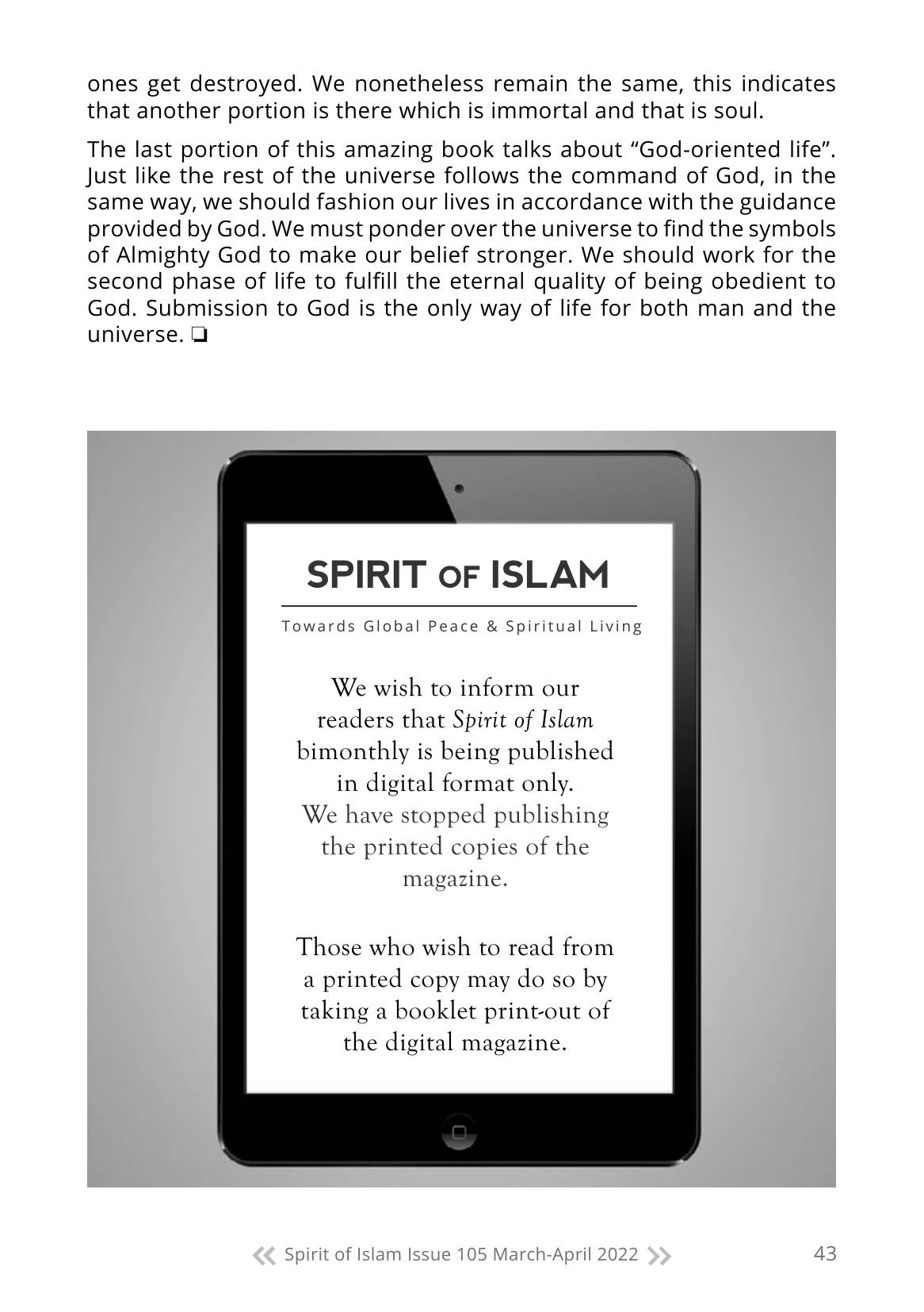 The printed page