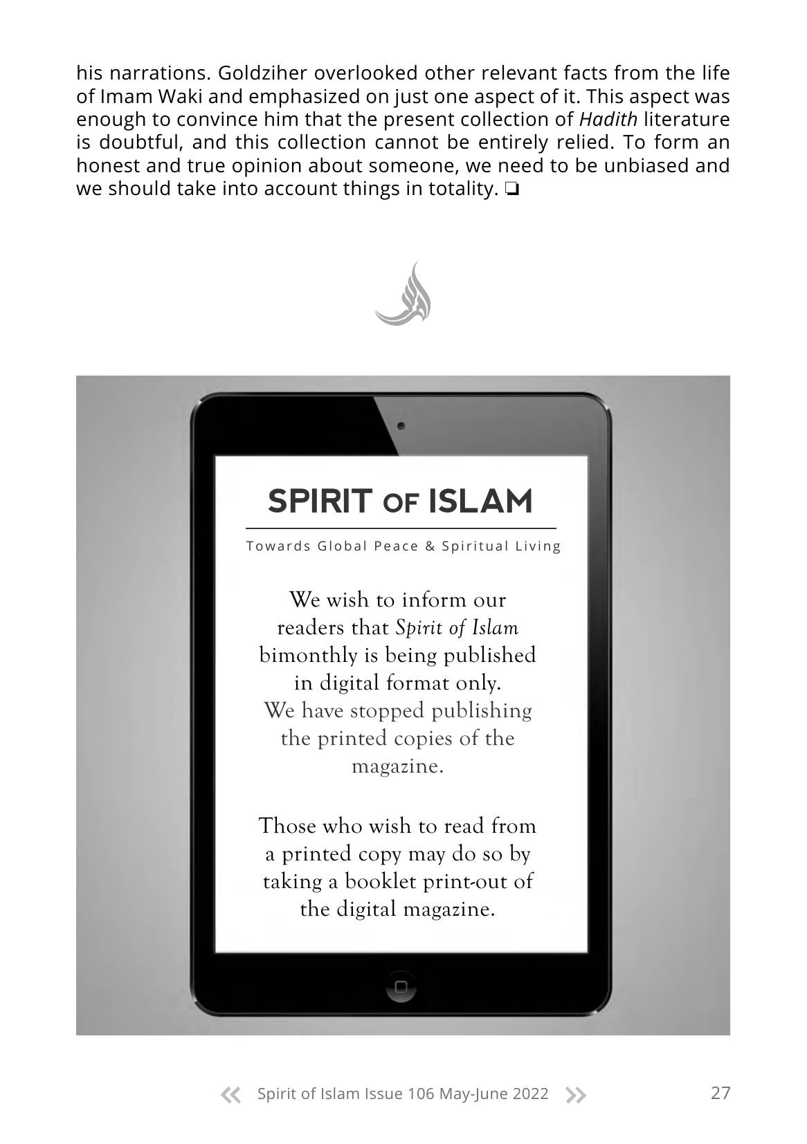 The printed page