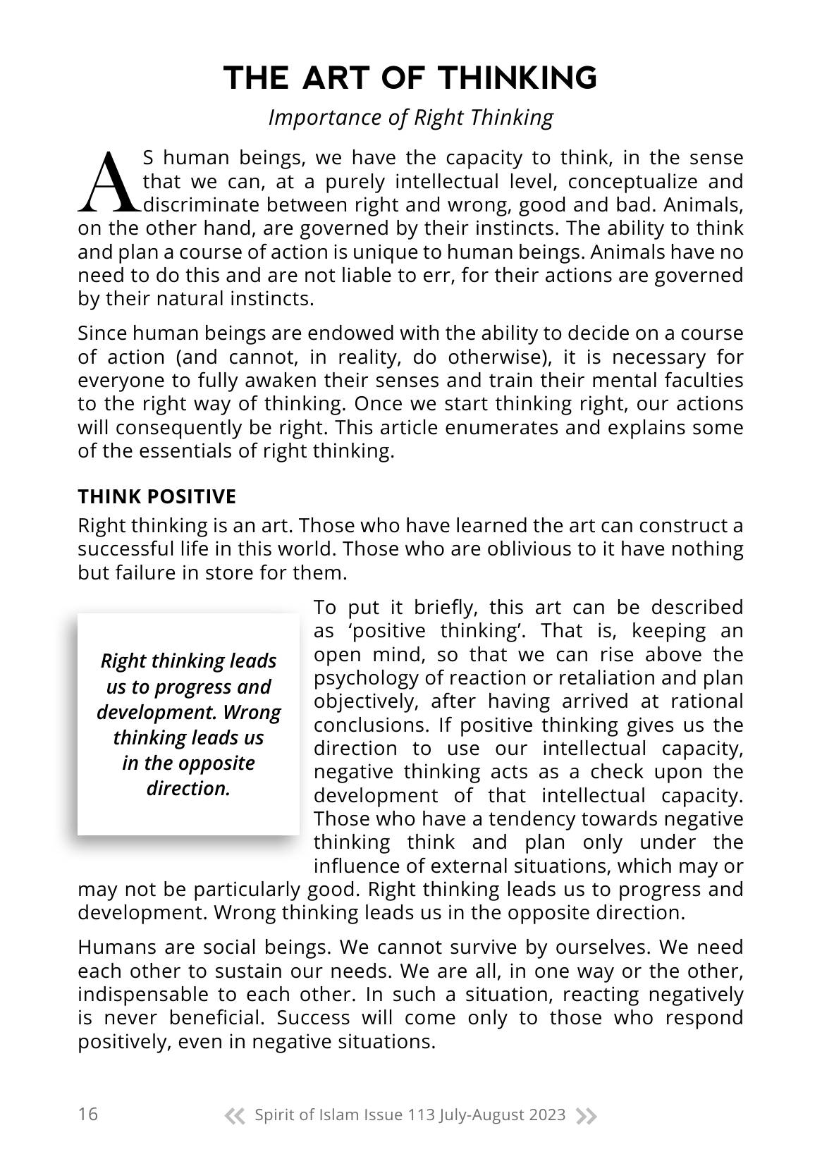 The printed page