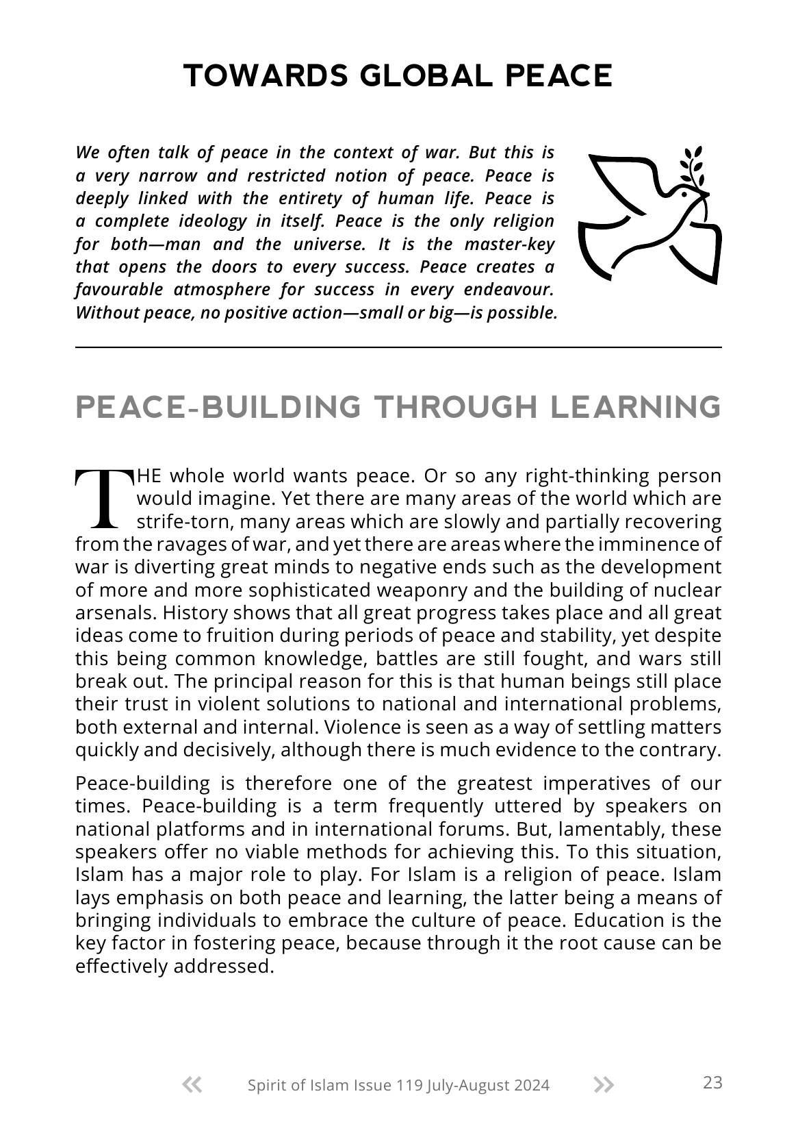 The printed page
