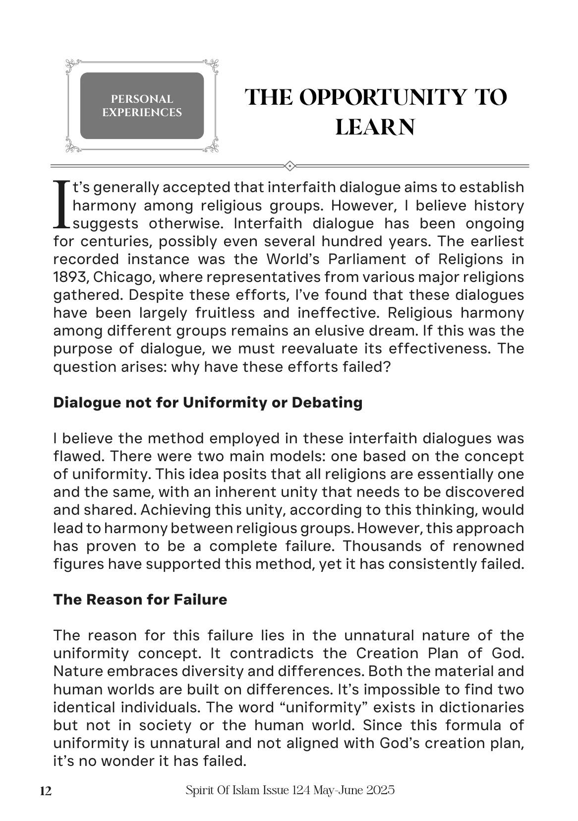 The printed page