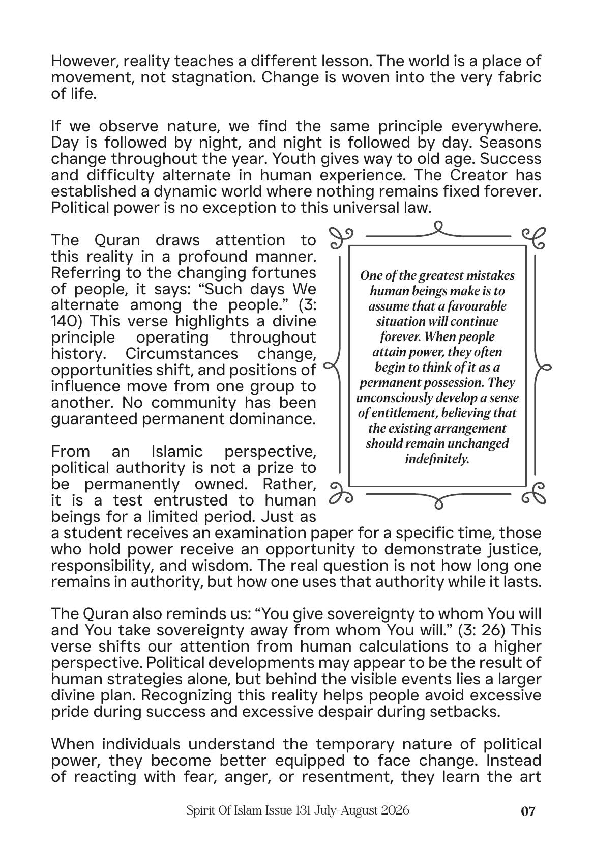 The printed page