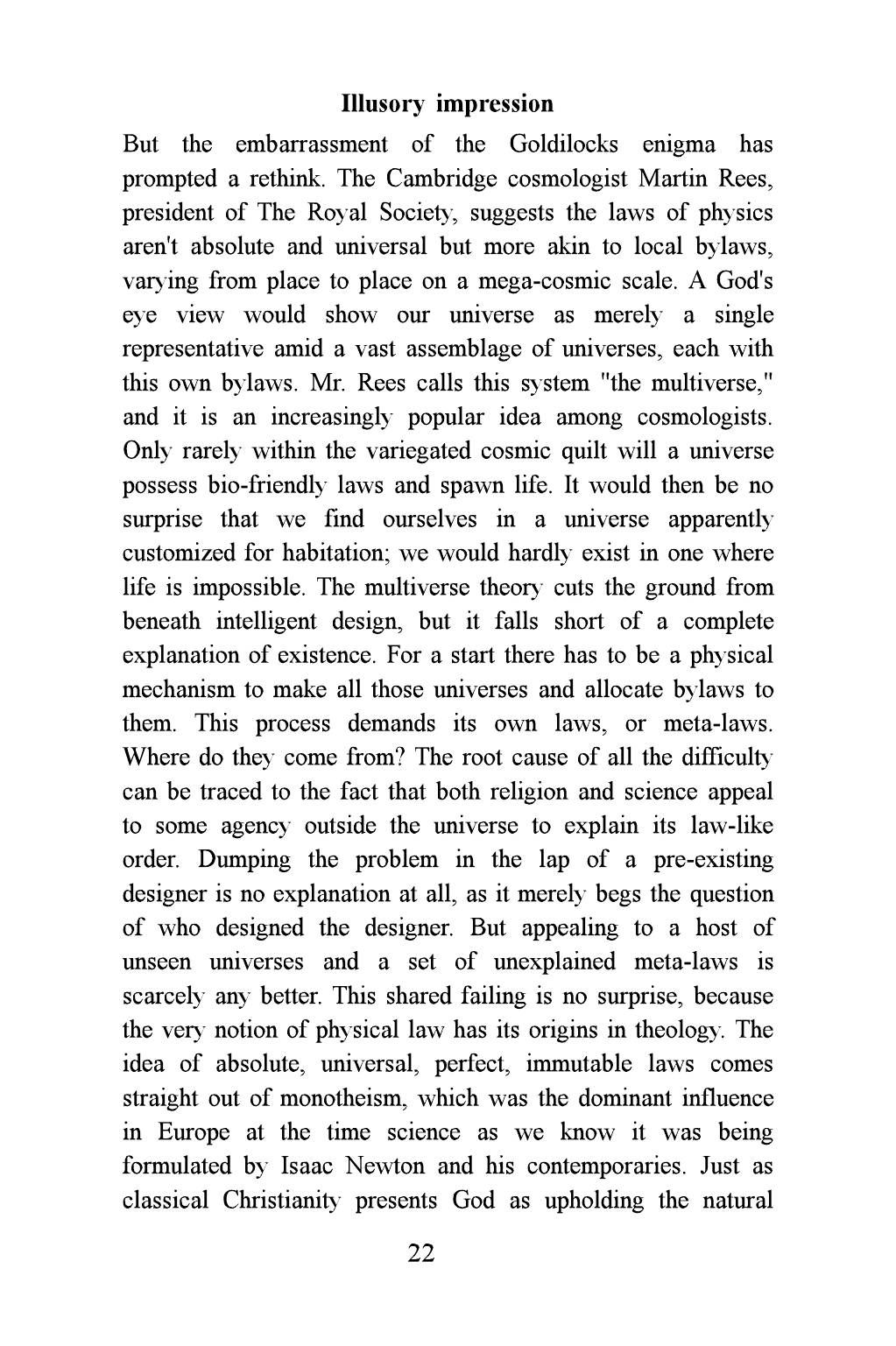 The printed page