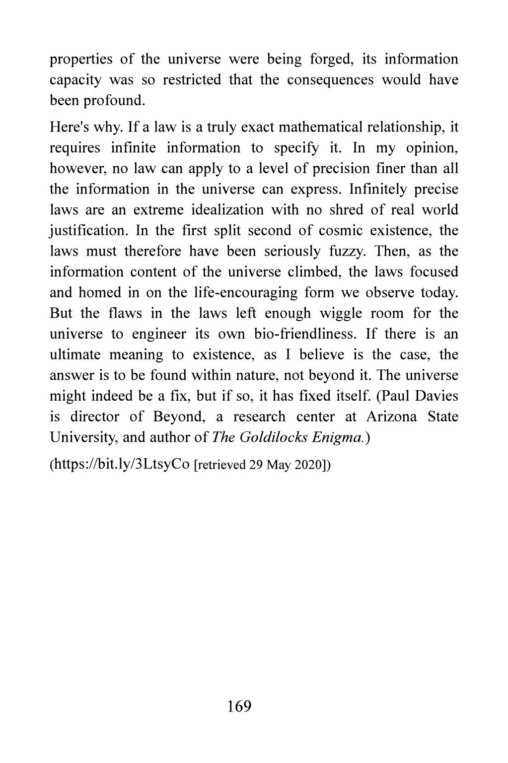 The printed page