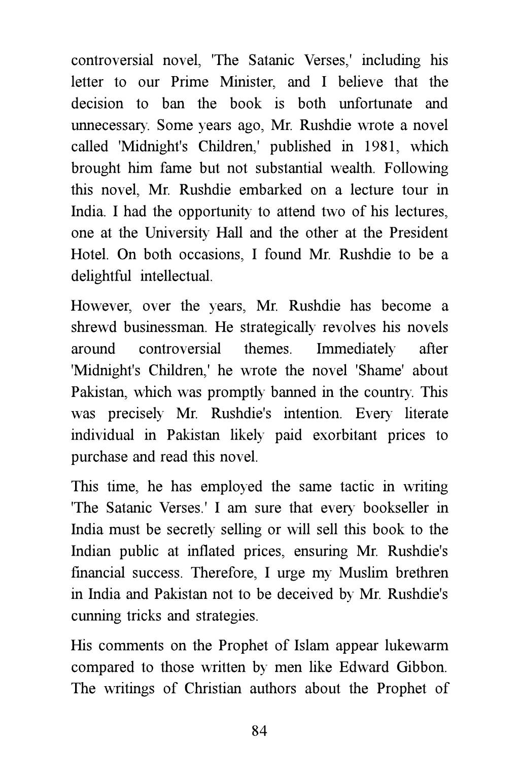 The printed page